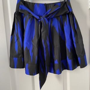 Black and Blue Flare Skirt